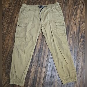 Men's Denali Casual Cuffed Cargo Pants With Drawstring